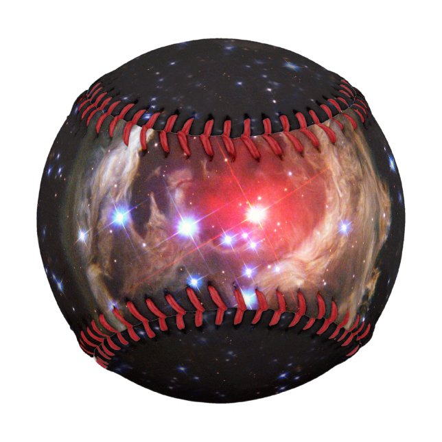 Pelota De Béisbol Polvo de estrella supergigante rojo Ruby (Anverso)