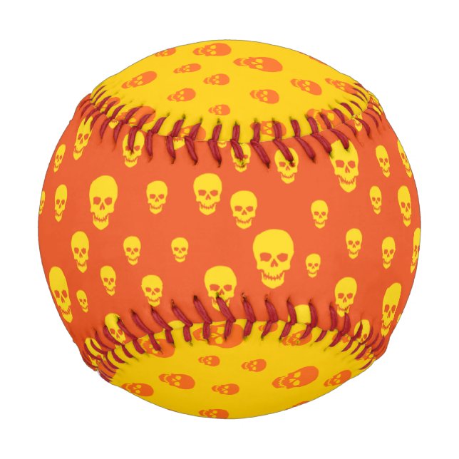 Pelota De Béisbol Pop Skulls (Anverso)