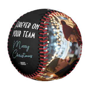 Pelota De Béisbol Por siempre en tu equipo Feliz Navidad 2 Foto