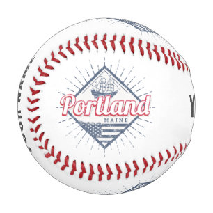 Pelota De Béisbol Portland Maine City Estados Unidos