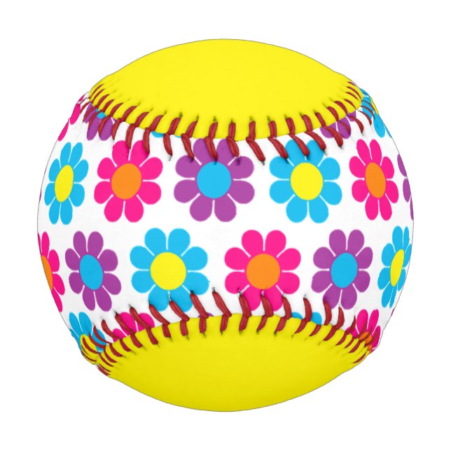 Pelota De Béisbol Potencia de flor (Anverso)