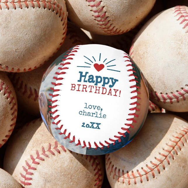 Pelota De Béisbol Primer cumpleaños para papá de Baby Photo (Subido por el creador)