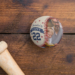 Pelota De Béisbol Promocionado a amapola | Foto del nuevo abuelo