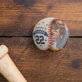 Pelota De Béisbol Promocionado a Grampa | Foto del nuevo abuelo