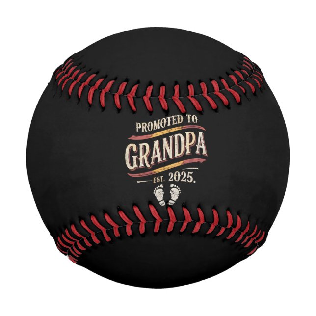Pelota De Béisbol Promocionado Al Abuelo 2025 (Anverso)