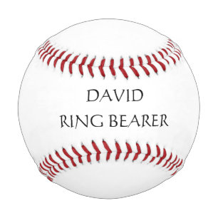 Pelota De Béisbol Propuesta de portador de anillo Boda de nombre per