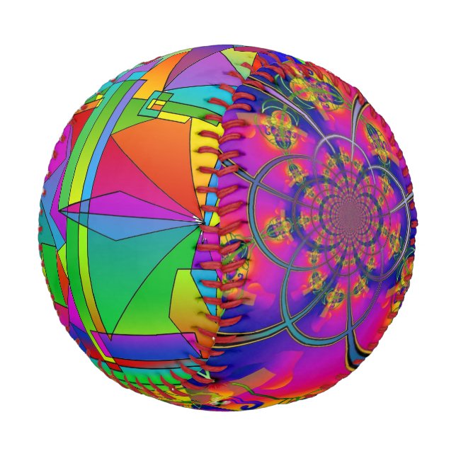Pelota De Béisbol Psicodélico Rainbow Ball (Angular)