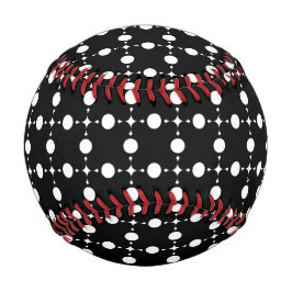 Pelota De Béisbol Puntos de Polka Blanco, Patrón De Punto De Polka, 