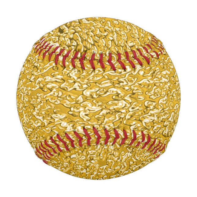 Pelota De Béisbol PURE GOLD Splatt Pattern + tu texto / foto (Anverso)