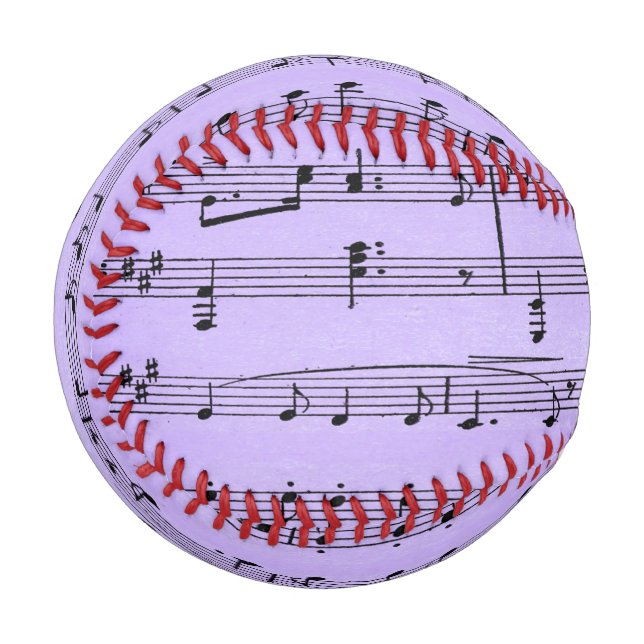 Pelota De Béisbol Purple Sheet Music (Reverso derecho)