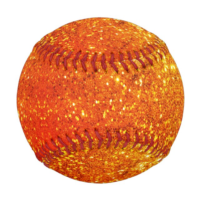 Pelota De Béisbol Purpurina dorado (Anverso)