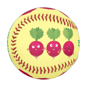 Pelota De Béisbol Radios cortos cantando verduras personalizados del