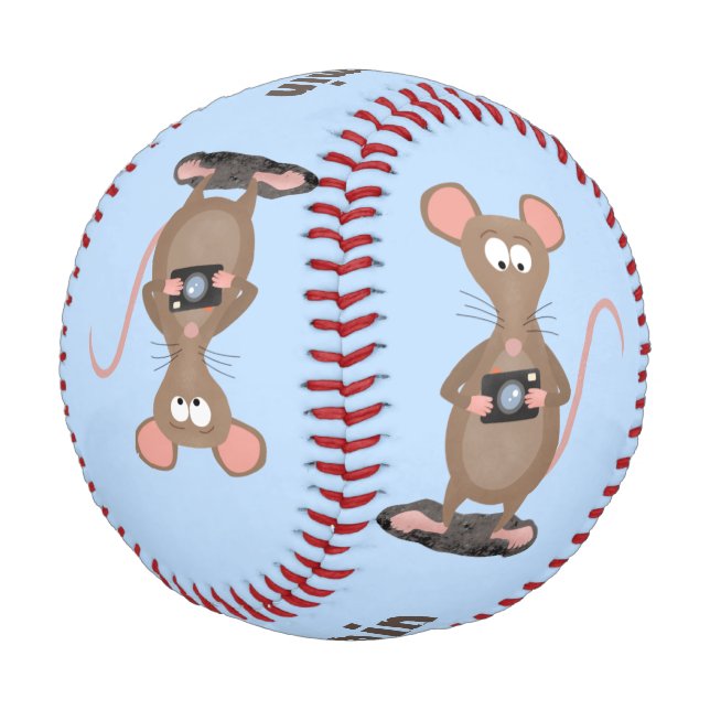 Pelota De Béisbol Rata divertida con ilustracion de personalizado de (Angular)
