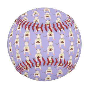 Pelota De Béisbol Rata siamesa con pastel de cumpleaños patentado