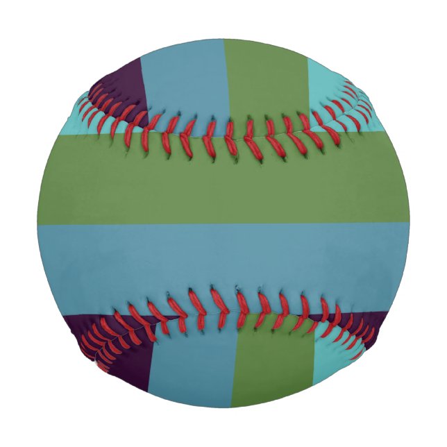 Pelota De Béisbol Rayas de armonía costera (Anverso)