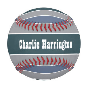 Pelota De Béisbol Rayas personalizado monograma béisbol