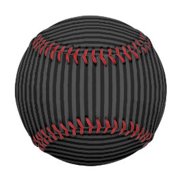 Pelota De Béisbol Rayas verticales negras y negras ahumadas