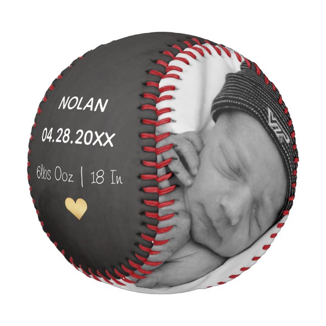 Pelota De Béisbol recién nacido Keepsake Béisbol (Angular)