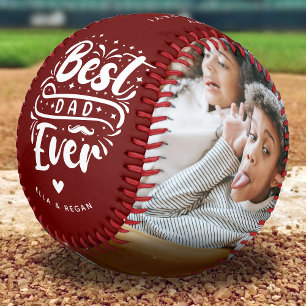 Pelota De Béisbol Recuerdo de foto personalizado Mejor papá del mund