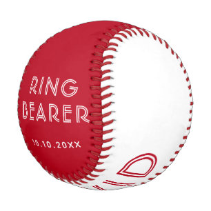 Pelota De Béisbol Recuerdo de nombre de portador de anillo personali