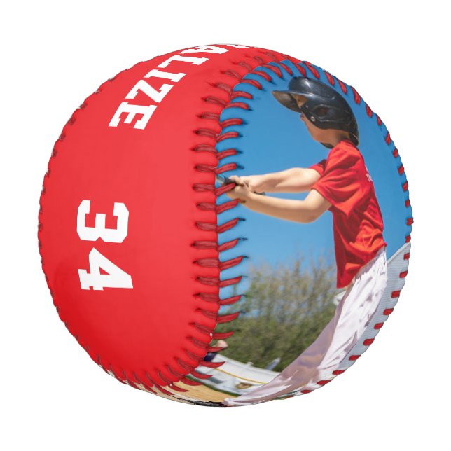Pelota De Béisbol Red personalizar | Béisbol blanco (Angular)