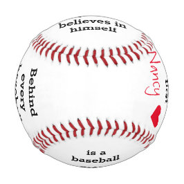 Pelota De Béisbol Regalo de béisbol de texto para personalizado