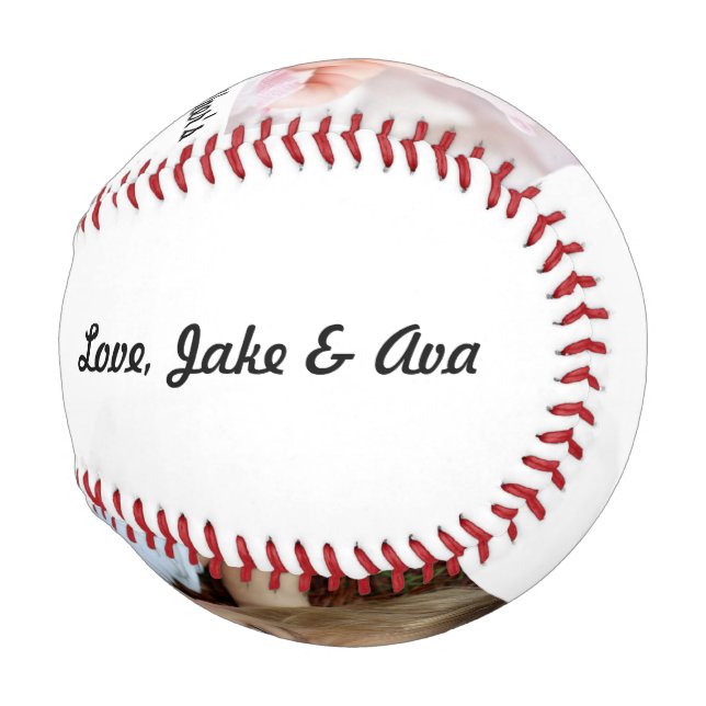 Pelota De Béisbol Regalo de béisbol del día del padre (Reverso Izquierdo)