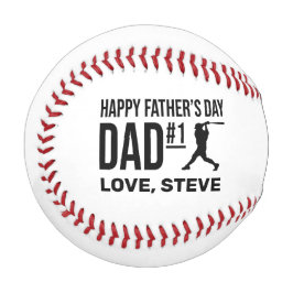 Pelota De Béisbol Regalo de béisbol del Día del Padre Personalizado