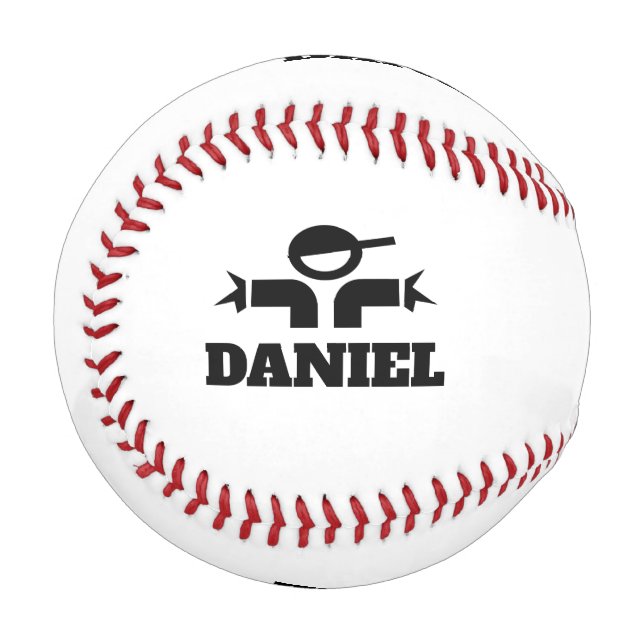 Pelota De Béisbol Regalo de béisbol personalizado con nombre persona (Anverso izquierdo)
