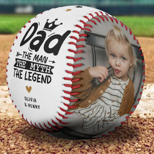 Pelota De Béisbol Regalo de foto 2 Papá, Hombre, Mito, Leyenda Adora