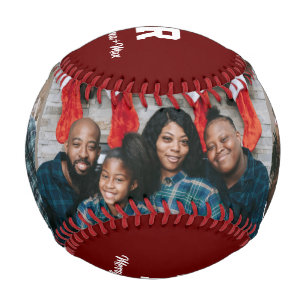 Pelota De Béisbol Regalo de Navidades de fotografía personalizado