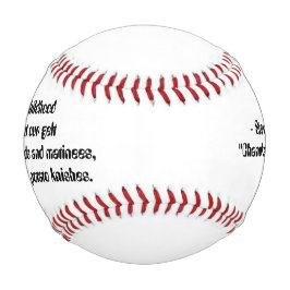 Pelota De Béisbol Regalo de poema de béisbol