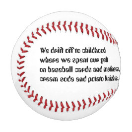 Pelota De Béisbol Regalo de poema de béisbol