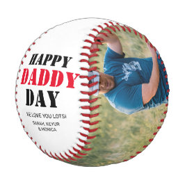 Pelota De Béisbol Regalo fotográfico del Personalizado del Día del P