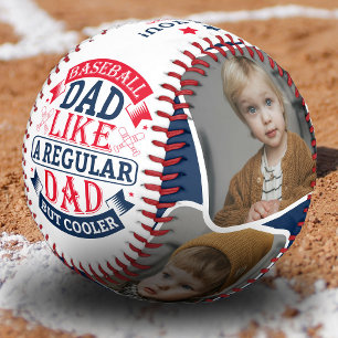Pelota De Béisbol Regalo para papá Cool Dad 4 Collage de fotos