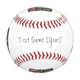Pelota De Béisbol Regalo Patriótico de béisbol para Papá Veterano Le