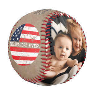 Pelota De Béisbol Regalo Por La Foto Del Abuelo Keepsake Béisbol
