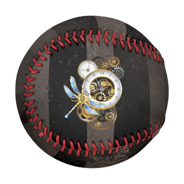 Pelota De Béisbol Reloj de vapor con libélula mecánica (Anverso izquierdo)