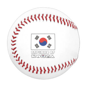 Pelota De Béisbol Rep. de Corea S Bandera surcoreana Personalizada N