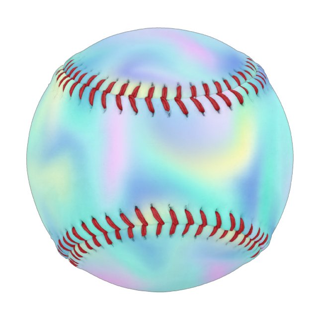 Pelota De Béisbol Resumen Bonito Pastel Swirls (Anverso)