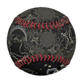 Pelota De Béisbol Resumen de arte negro