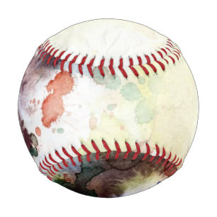 Pelota De Béisbol Resumen de la textura gruesa de acuarela con pintu