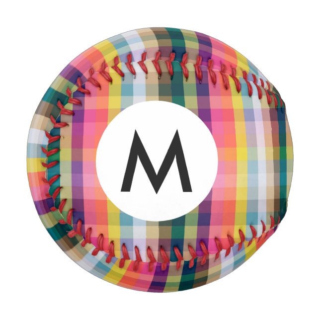 Pelota De Béisbol Resumen de Scottish Plaid (Anverso izquierdo)