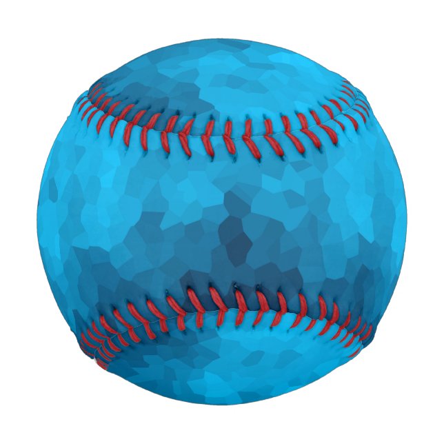 Pelota De Béisbol Resumen Fondo azul cristalizado (Anverso)
