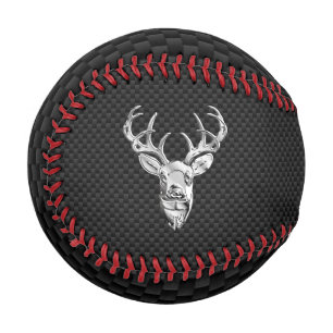 Pelota De Béisbol Revestimiento cromado plateado en la impresión de