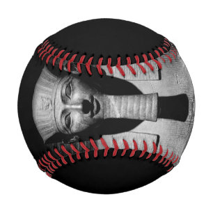 Pelota De Béisbol Rey faraón blanco y negro