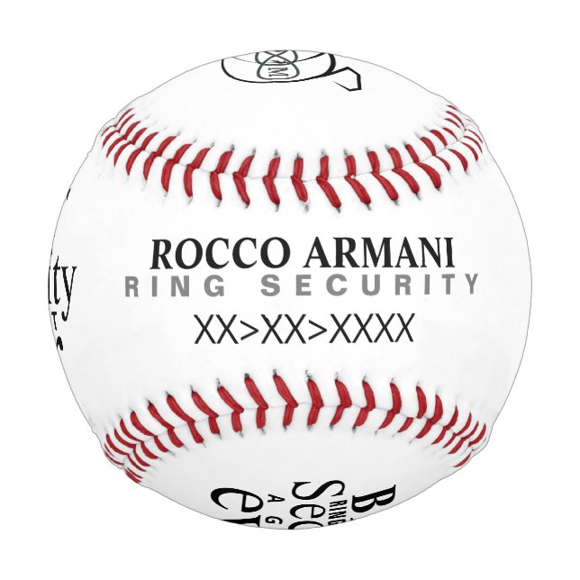 Pelota De Béisbol Ring Bearer Béisbol (Reverso)