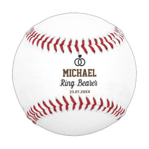 Pelota De Béisbol Ring Bearer Boda Gracias