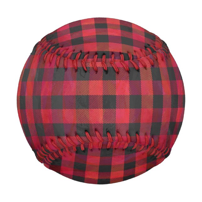 Pelota De Béisbol Rojo y negro trenzado (Reverso)