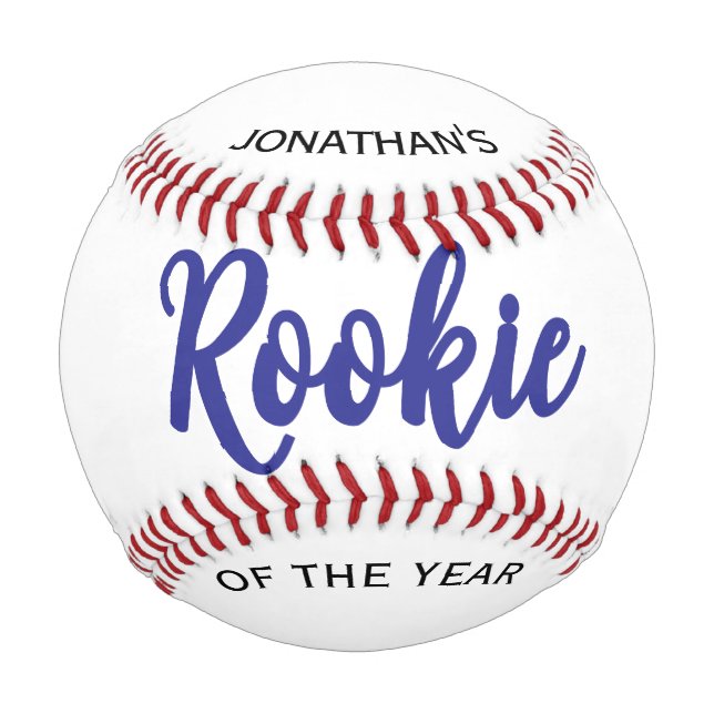Pelota De Béisbol Rookie of the Year 1st Bday Baseball (Anverso)